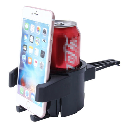 SHUNWEI SD-1027 Car Auto Multi-functional ABS Air Vent Drink Holder Bottle Cup Holder Phone Holder Mobile Mount, SD-1027(Black), SD-1027(Red)