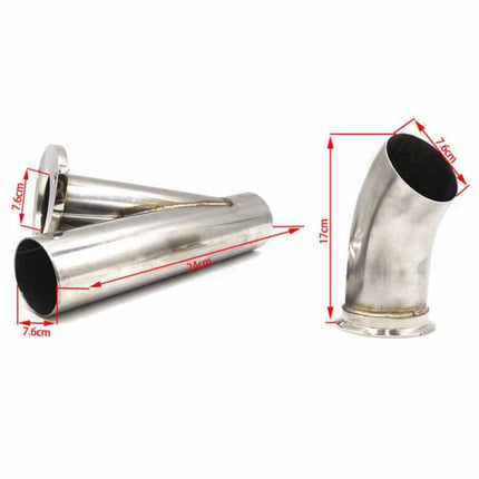 CNSPEED Stainless Steel Car Remote Control Electric Exhaust Valve Pipe Set, Size: 2.5 inch, Size: 2.5 inch
