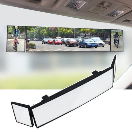 SHUNWEI Large Car Three-Fold Curve Surface Rear View Mirror Reverse Wide Angle Adjustable Angle Auxiliary Blind Area Retroreflector Reversing Wide-angle Lens, SD-2411