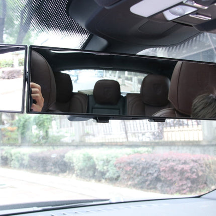 SHUNWEI Large Car Three-Fold Curve Surface Rear View Mirror Reverse Wide Angle Adjustable Angle Auxiliary Blind Area Retroreflector Reversing Wide-angle Lens, SD-2411