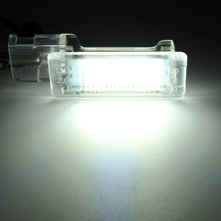 2 PCS DC12V / 1.5W / 6000K / 100LM Car Foot Nest Lights Footwell Lamp Seat Lamp 18LEDs SMD-3528 Lamps for Volkswagen, Car Foot Nest Lights