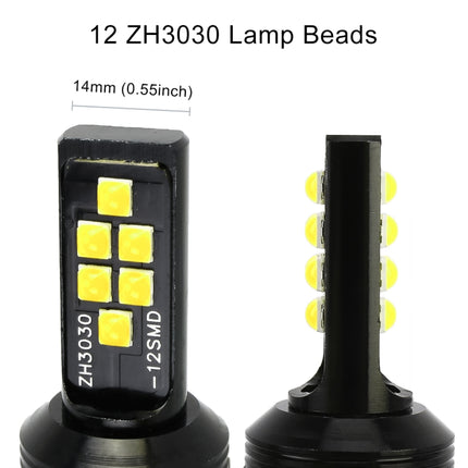 2 PCS 9006 DC9-16V / 3.5W / 6000K / 320LM Car Auto Fog Light 12LEDs SMD-ZH3030 Lamps, with Constant Current, 9006