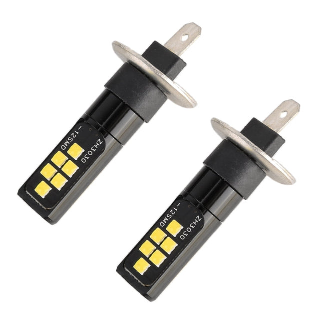 2 PCS H1 DC9-16V / 3.5W / 6000K / 320LM Car Auto Fog Light 12LEDs SMD-ZH3030 Lamps, with Constant Current