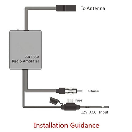 Universal 12V Radio FM Antenna Signal Amp Amplifier Booster for Marine Car Vehicle Boat 330mm FM Amplifier, 330mm FM Amplifier