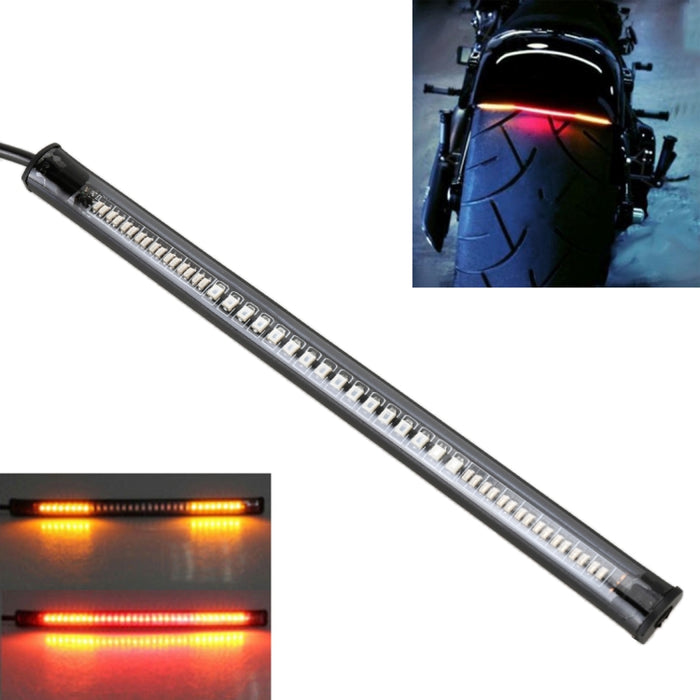 5W 12V 300LM Red+Yellow Light 32 LED Brake lights For Motorcycle, Cable Length:50cm, LED Brake lights