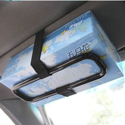 YQ-098 Vehicle Car Hanging Tissue Box Holder,Black