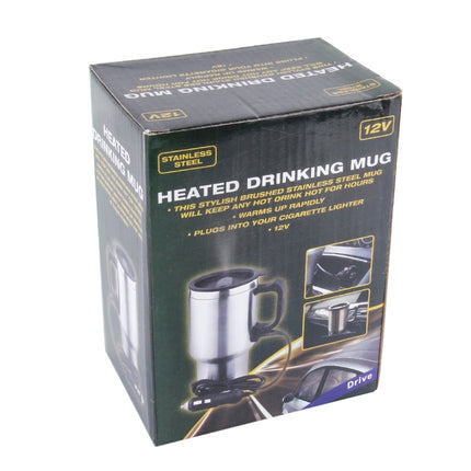 Stainless Steel Electric Smart Mug 12V Car Electric Kettle Heated Mug Car Coffee Cup With Charger Cigarette Lighter Heating Cup Kettle Vacuum Insulated Water Heater Mug, Smart Mug