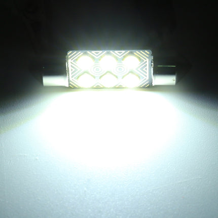 2 PCS 31mm DC12V / 1.5W / 6000K / 110LM 4LEDs SMD-3030 Car Reading Lamp Dome Light, with Decoder, 31mm