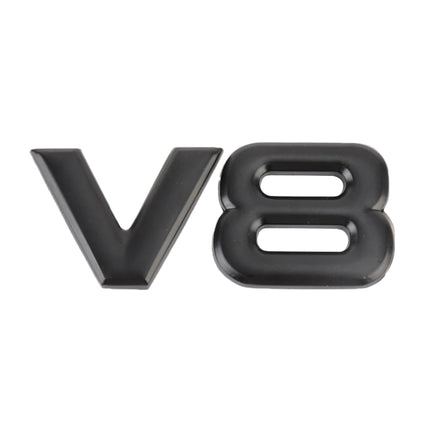 V8 Separate Shape Car Metal Body Decorative Sticker, V8 Separate Shape