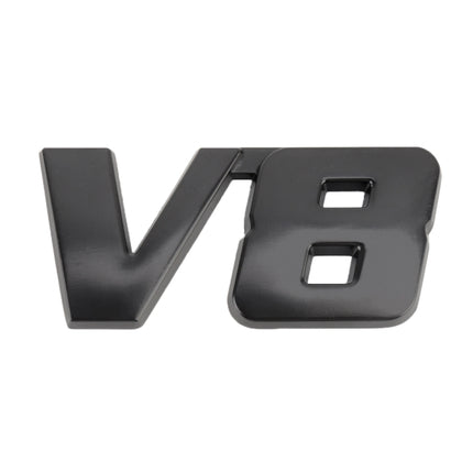 V8 Connect Shape Car Metal Body Decorative Sticker, Size : S, V8 Connect Shape, Size : S (Black), V8 Connect Shape, Size : S (Silver)