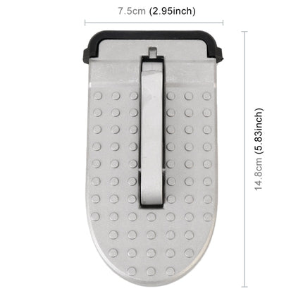 Multi-function Car Door Sill Step Pedals Pads, Pedals Pads (Silver)