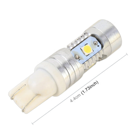 2 PCS T10 / W5W / 168 / 194 DC12V / 4.5W / 6000K / 360LM 6LEDs SMD-3030 Car Clearance Light, with Projector Lens Light, 6LEDs SMD-3030 , with Projector Lens Light