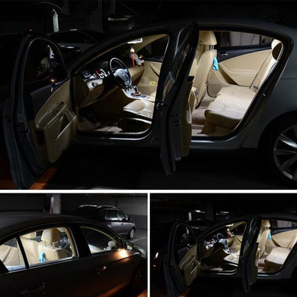 10 PCS 31mm DC12V / 2W / 7000K / 80LM 4LEDs SMD-5050 Car Reading Lamp