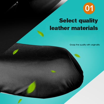 Waterproof Motorcycle Black Leather Seat Cover Prevent Bask In Seat Scooter Cushion Protect, Size: L, Length: 55-60cm; Width: 25-35cm, Length: 55-60cm; Width: 25-35cm