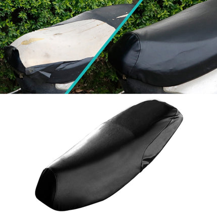 Waterproof Motorcycle Black Leather Seat Cover Prevent Bask In Seat Scooter Cushion Protect, Size: L, Length: 55-60cm; Width: 25-35cm, Length: 55-60cm; Width: 25-35cm