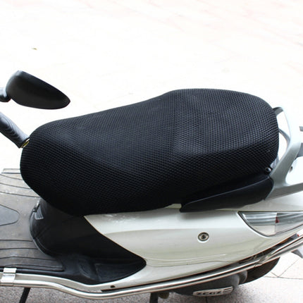 Motorcycle Breathable Sunscreen Double Layer 3D Honeycomb Small Hole Polyester Cushion Mesh, Size: L, Length: 86cm; Width: 51cm, Size: L