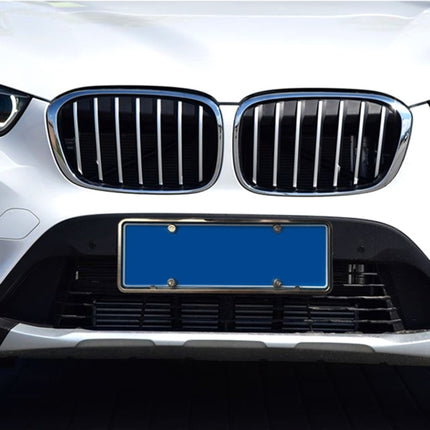 2 PCS Car License Plate Magnesium Alloy Bracket Frame Holder Stand Mount(Silver), Magnesium Alloy Bracket