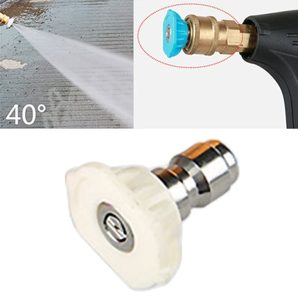 High Pressure Car Wash Gun Jet Nozzle Washer Accessories, Nozzle Angle: 40 Degree, Nozzle Angle: 40 Degree