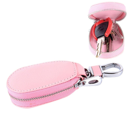 Universal Leather Crocodile Texture Waist Hanging Zipper Wallets Key Holder Bag (No Include Key)