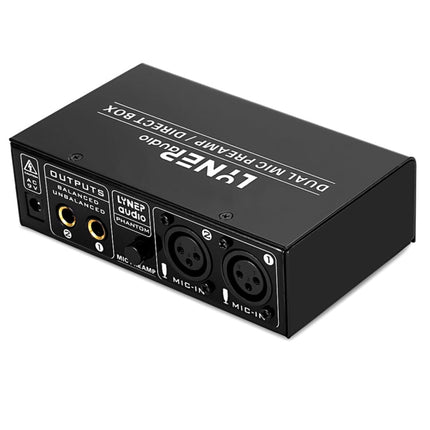 LINEPAUDIO A961 2-Channel Microphone Amplifier Electric Guitar Electric Bass Amplifier, A961
