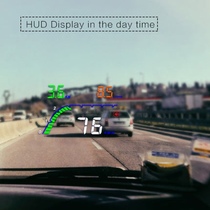 T100 OBD2 4 inch Vehicle-mounted Head Up Display Security System, Support Car Speed / Engine Revolving Speed Display / Instantaneous Fuel Consumption / Detection and Elimination Fault Code