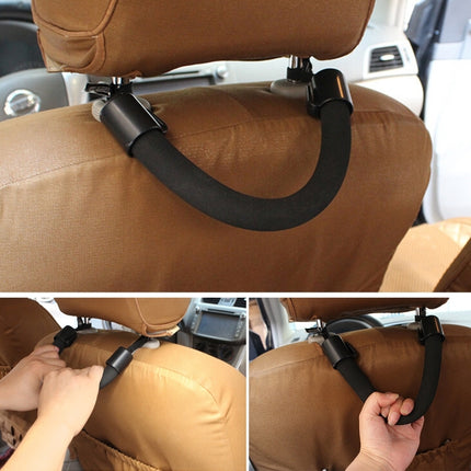 SHUNWEI Car Assistance Support Strap, Chair Rear Seat Headrest Hanger Bag Hook Holder,Car Safety Back Seat Armrest Handle- Children Elderly Assist Grab,Vehicle Headrest Grab Handles, Back Seat Armrest(Black)