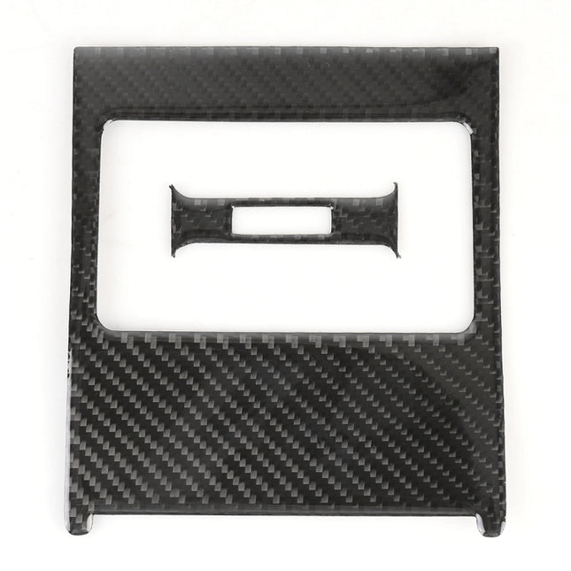 2 PCS Car Rear Air Outlet Frame Carbon Fiber Decorative Sticker for Mercedes-Benz W204 2007-2013, Rear Air Outlet Frame