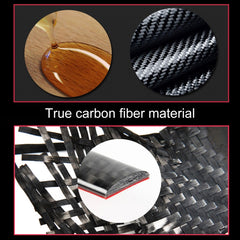 2 PCS Car Rear Air Outlet Frame Carbon Fiber Decorative Sticker for Mercedes-Benz W204 2007-2013
