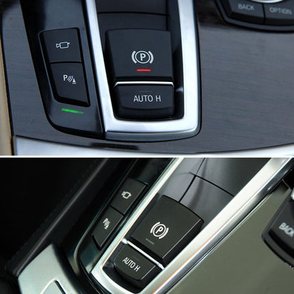 Auto Parking Switch Cover Replacement Handbrake P Key Button 61316822518 for BMW 5 / 6 Series 2009-2014/06, Parking Switch Cover for BMW 5 / 6 Series 2009-2013