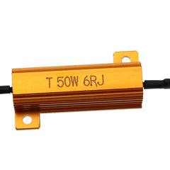 2 PCS Car Canbus Error Canceller Decoder Load Resistor LED 50W 6 Ohm No Blinking Decoder