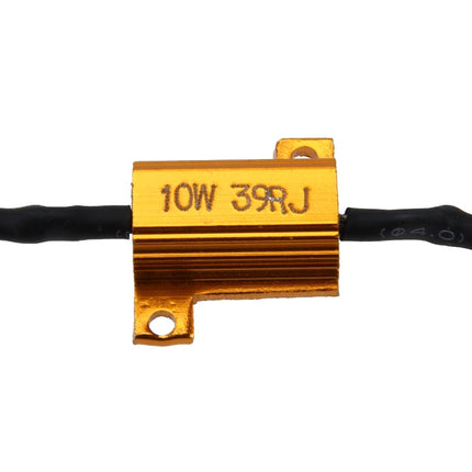 2 PCS Car Canbus Error Canceller Decoder Load Resistor LED 10W 39 Ohm No Blinking Decoder, 10W 39 Ohm