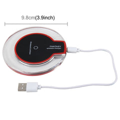 Safety Wireless and Limitless QI-standard Wireless Charger Fast Charging Charger with Micro USB Cable, Black+White, White