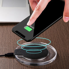 Safety Wireless and Limitless QI-standard Wireless Charger Fast Charging Charger with Micro USB Cable, Black+White, White