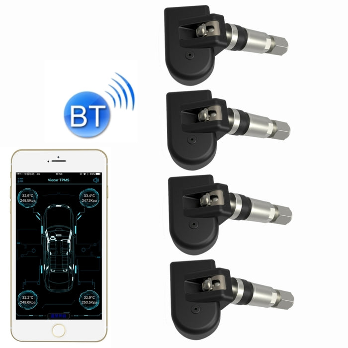 VC601 TPMS 4 Built-in Sensors Tire Pressure Monitoring Alarming System Diagnostic-tool with Bluetooth 4.0 Work on Android / iOS / iPad, VC601