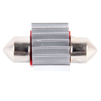 2 PCS DC 12V 3W 31MM Bicuspid Car Door Lamps Registration Mark light Dashboard Dome Door Lights LED Reading Lamp with 18 LED SMD 3014 Lights White