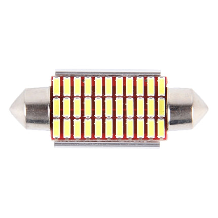2 PCS DC 12V 6W 41MM Bicuspid Car Door Lamps Registration Mark light Dashboard Dome Door Lights LED Reading Lamp with 33 LED SMD 3014 Lights White, 41MM