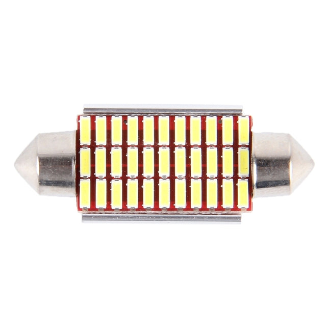 2 PCS DC 12V 6W 41MM Bicuspid Car Door Lamps Registration Mark light Dashboard Dome Door Lights LED Reading Lamp with 33 LED SMD 3014 Lights White, 41MM