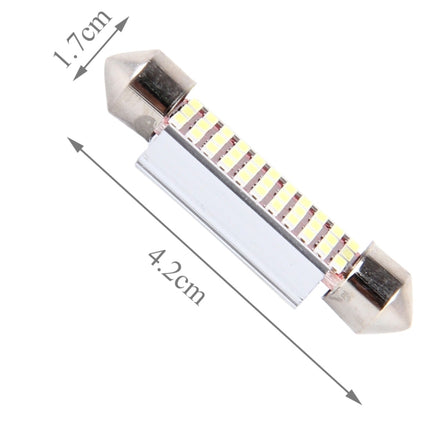 2 PCS DC 12V 6W 41MM Bicuspid Car Door Lamps Registration Mark light Dashboard Dome Door Lights LED Reading Lamp with 33 LED SMD 3014 Lights White, 41MM