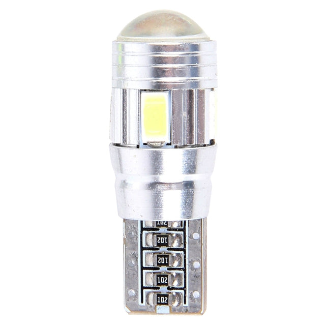2PCS T10 3W 6 SMD 5630 LED Error-Free Canbus Car Clearance Lights Lamp, DC 12V, 6 SMD 5630 LEDs/Green Light, 6 SMD 5630 LEDs/White Light, 6 SMD 5630 LEDs/Pink Light