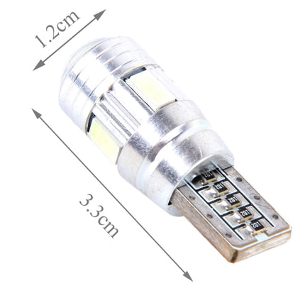 2PCS T10 3W 6 SMD 5630 LED Error-Free Canbus Car Clearance Lights Lamp, DC 12V, 6 SMD 5630 LEDs/Green Light, 6 SMD 5630 LEDs/White Light, 6 SMD 5630 LEDs/Pink Light
