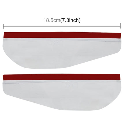 1 Pair Car Rearview Mirror Rain Blades Car Back Mirror Eyebrow Rain Cover Car Rearview Mirror Eyebrow Covers Flexible Protection Rainproof Decoration Accessories, 3R-2101