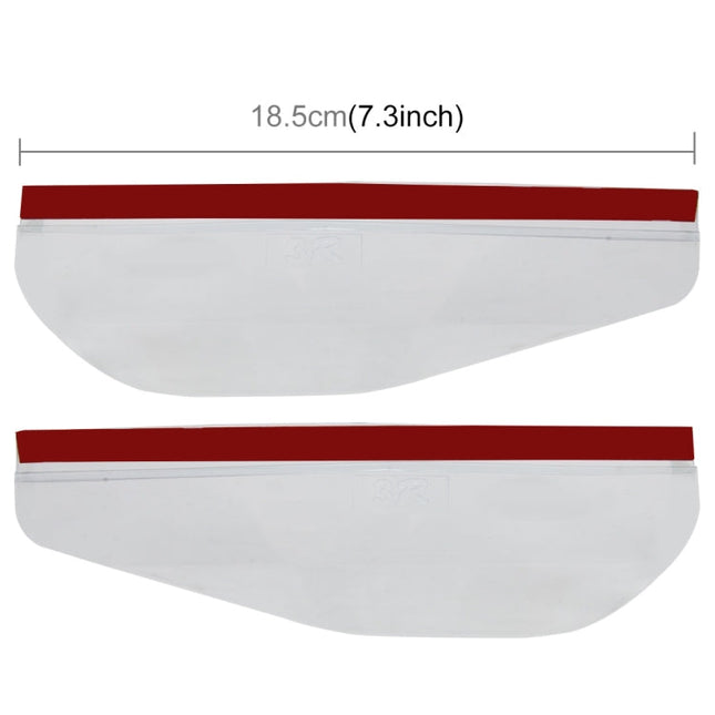 1 Pair Car Rearview Mirror Rain Blades Car Back Mirror Eyebrow Rain Cover Car Rearview Mirror Eyebrow Covers Flexible Protection Rainproof Decoration Accessories, 3R-2101