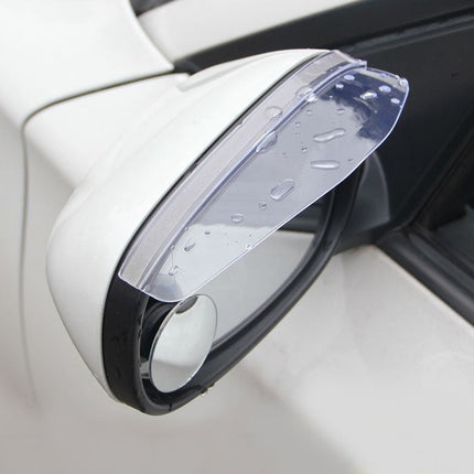 1 Pair Car Rearview Mirror Rain Blades Car Back Mirror Eyebrow Rain Cover Car Rearview Mirror Eyebrow Covers Flexible Protection Rainproof Decoration Accessories, 3R-2101