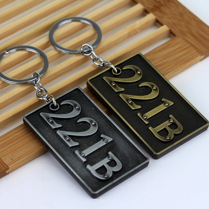 Detective Sherlock 221B Key Chain Car Key Ring Multi-functional Tool Key Holder Key Chains Rings Holder Pendant  Auto Parts