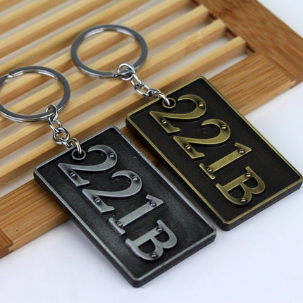 Detective Sherlock 221B Key Chain Car Key Ring Multi-functional Tool Key Holder Key Chains Rings Holder Pendant  Auto Parts