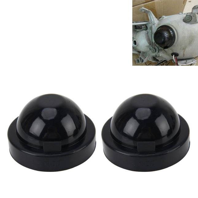 2 PCS K100 Universal Car LED Headlight HID Xenon Lamp Silicone Dust Cover Seal Caps Car Dust Cover Waterproof Dustproof Sealing Headlamp Cover for Car Retrofit, Inner Diameter: 10cm, Inner Diameter: 10cm