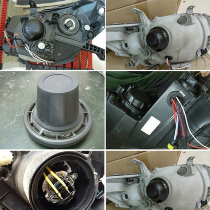 2 PCS Universal Car LED Headlight HID Xenon Lamp Silicone Dust Cover Seal Caps LED Headlight Seal Dust Seal Cover Dust Cover, Universal Dust Cover