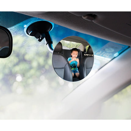 360 Degree Adjustable Car Interior Windshield Circular Blind Spot Mirror with Sucking Cup Holder, XL-1014
