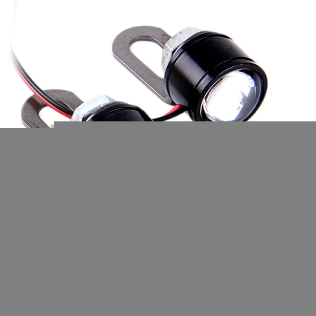 2 PCS 12V 3W Eagle Eyes LED Light For Motorcycle ，Wire Length: 45cm, Wire Length: 45cm