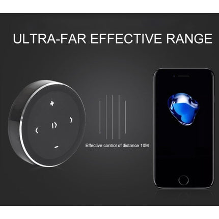 Car Wireless Bluetooth Controller Mobile Phone Multimedia Multi-functional Steering Wheel Remote Controller with Holder, with Holder (Black), with Holder (Silver)